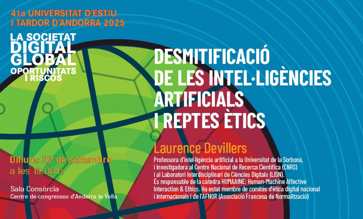 Conferència: 'Desmitificació de les intel·ligències artificials i reptes ètics'