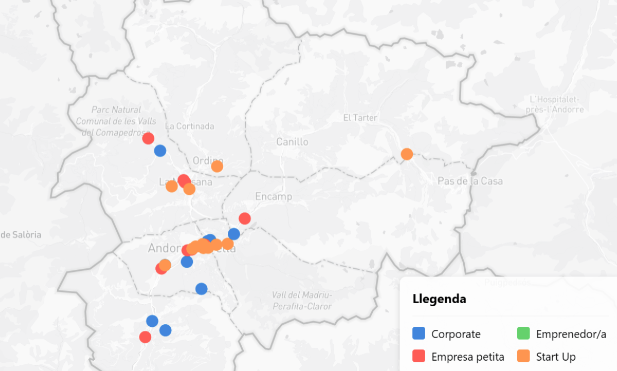 Andorra’s Innovative Companies Map